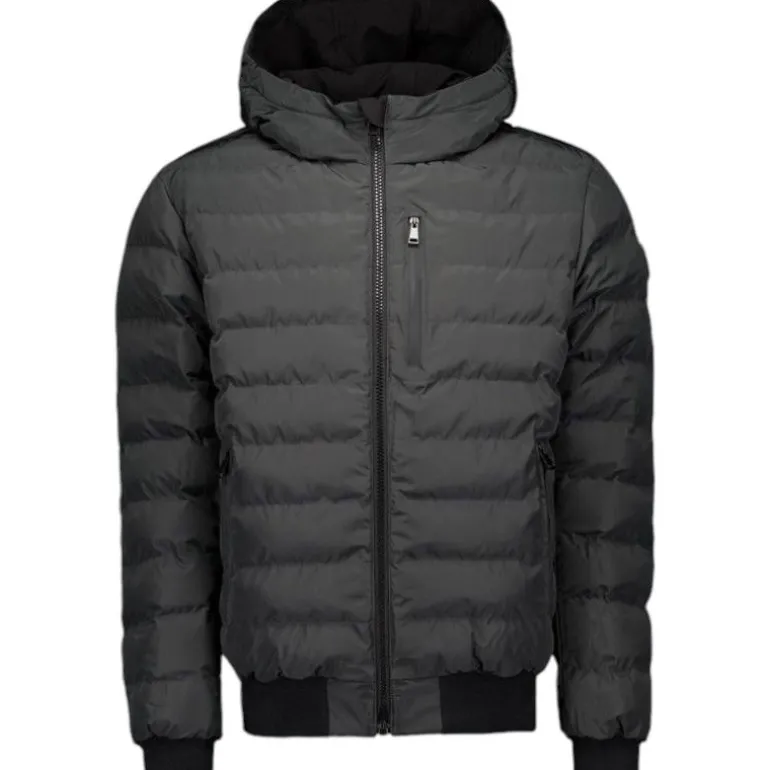 Airforce - Reversible Padded Jacket Men - Zwart