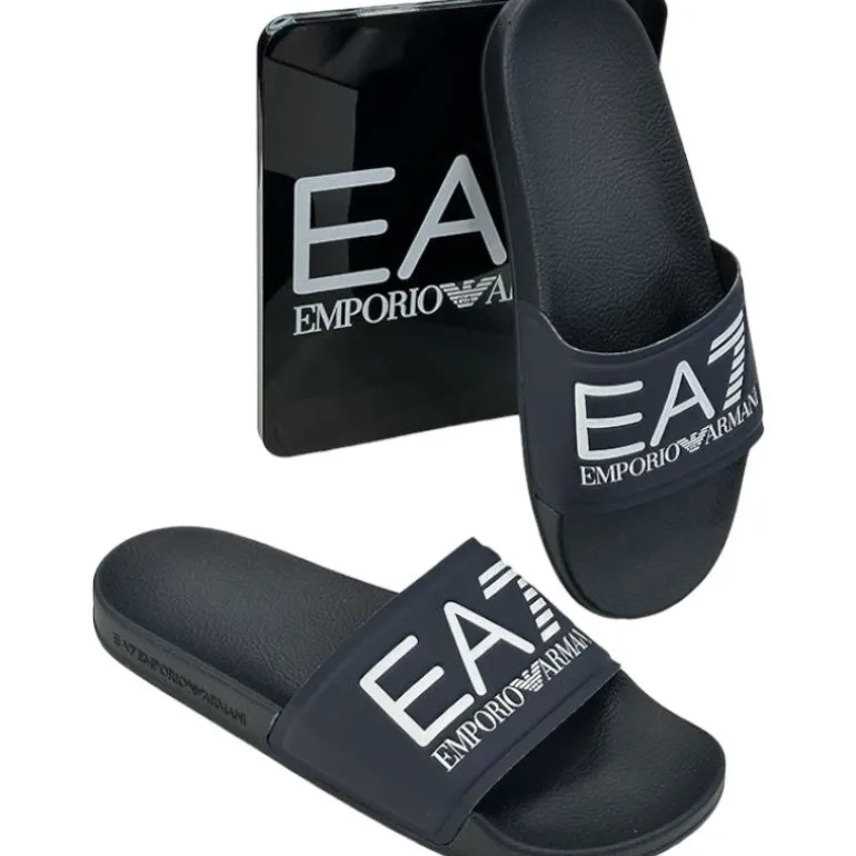 Armani EA7 - Slippers - Donkerblauw