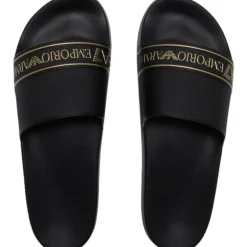 Armani EA7 - Slippers - Zwart