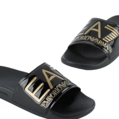 Armani EA7 - Slippers - Zwart