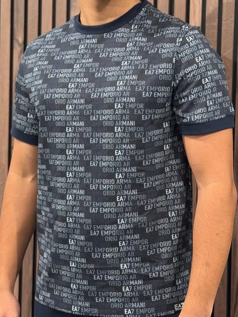 Armani EA7 - T-shirt - Blauw