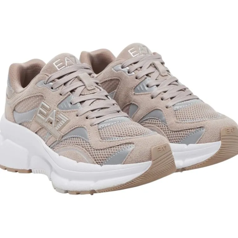 Armani EA7 - Unisex Woven Sneakers - Beige