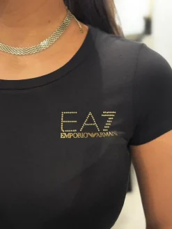 Armani EA7 - Women T-shirt - Zwart