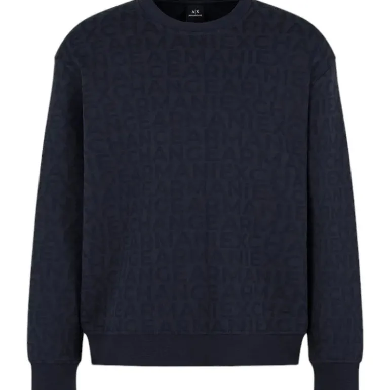 Armani Exchange - Man Jersey Sweatshirt - Blauw