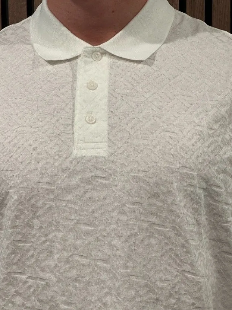 Armani Exchange - Man JerseyPolo Shirt - Wit