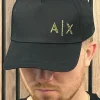 Armani Exchange - Man Woven Baseball Hat - Zwart