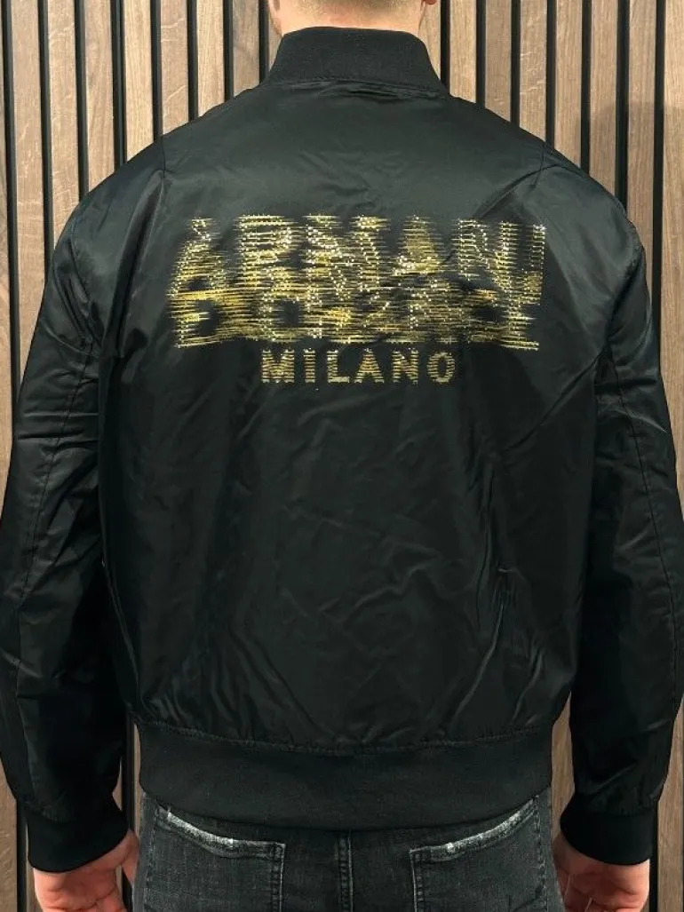 Armani Exchange - Man Woven Blouson Jacket - Zwart