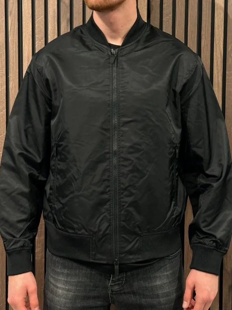 Armani Exchange - Man Woven Blouson Jacket - Zwart