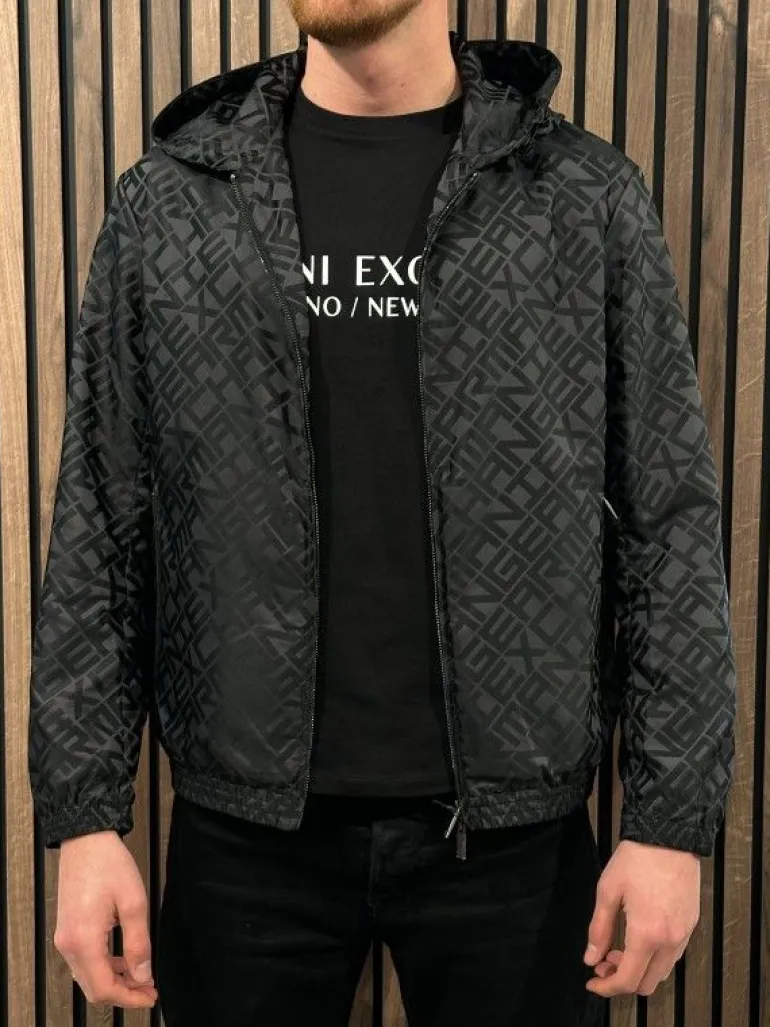 Armani Exchange - Man Woven Blouson Jacket - Zwart