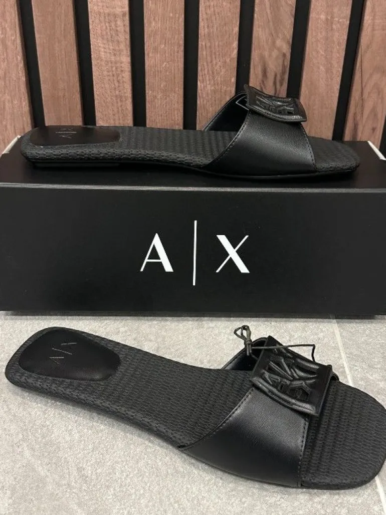 Armani Exchange - Sandal - Zwart