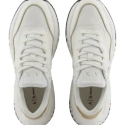 Armani Exchange - Women Leather Sneakers - Wit