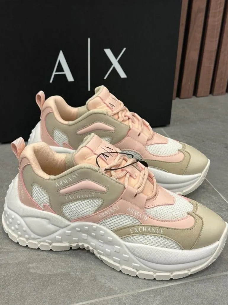 Armani Exchange - Women Woven Sneaker - Wit