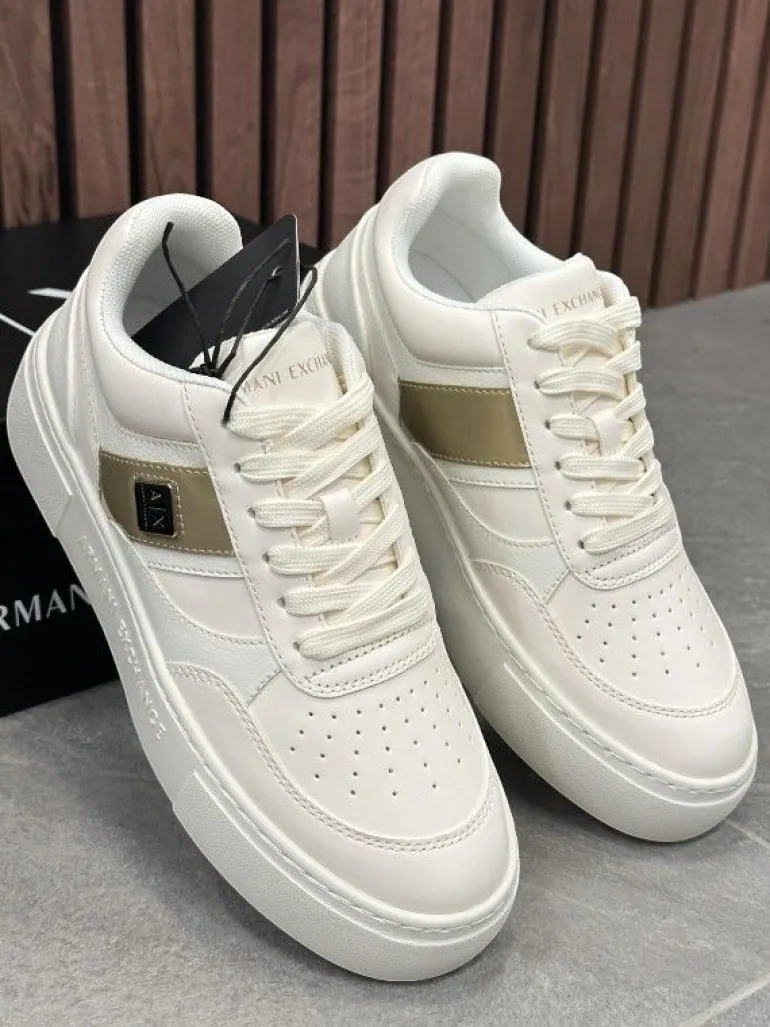 Armani Exchange - Women Woven Sneakers - Wit