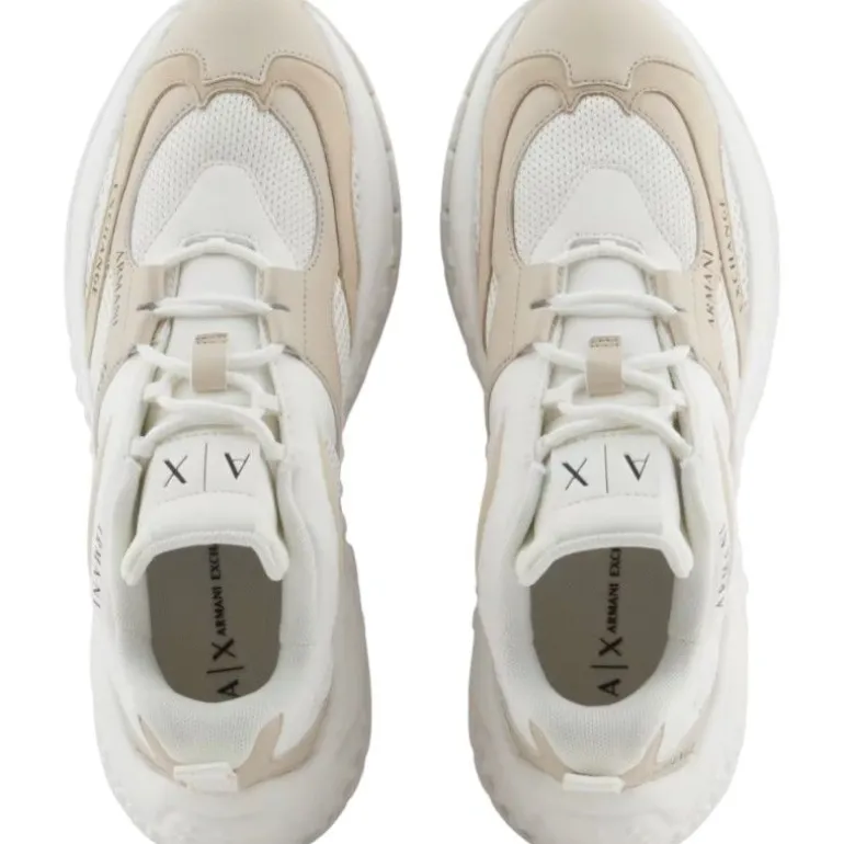 Armani Exchange - Women Woven Sneaker - Wit