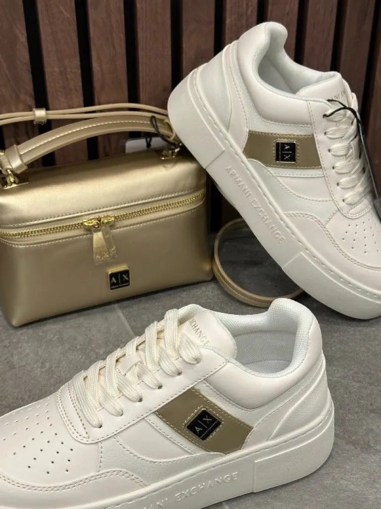 Armani Exchange - Women Woven Sneakers - Wit