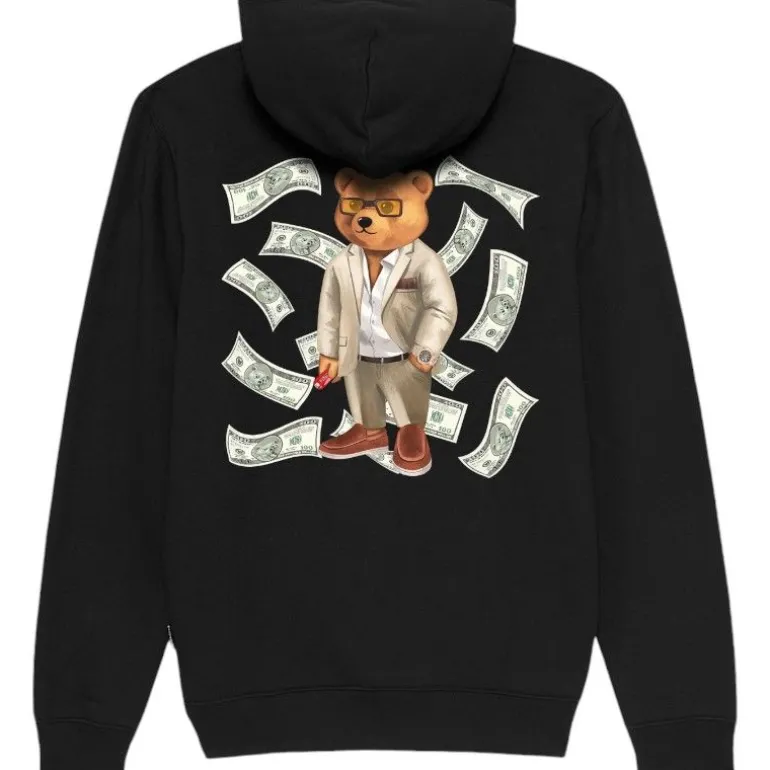 Baron Filou - Backprint Hoodie Filou XCII Dollar - Zwart