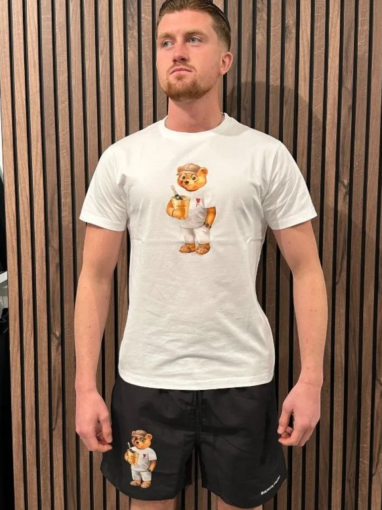 Baron Filou - T-shirt en Short - Wit/Zwart (2 losse items!)