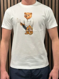 Baron Filou - T-shirt en Short - Wit/Blauw (2 losse items!)