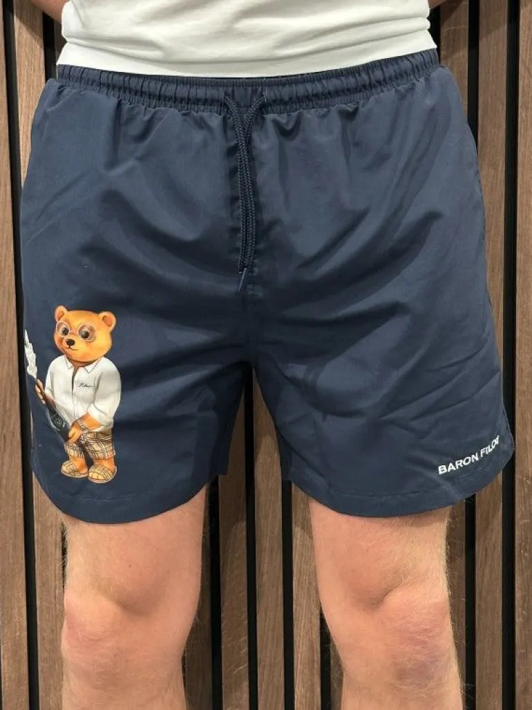 Baron Filou - T-shirt en Short - Wit/Blauw (2 losse items!)