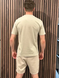 Boss - Tee Logo Rib - Beige
