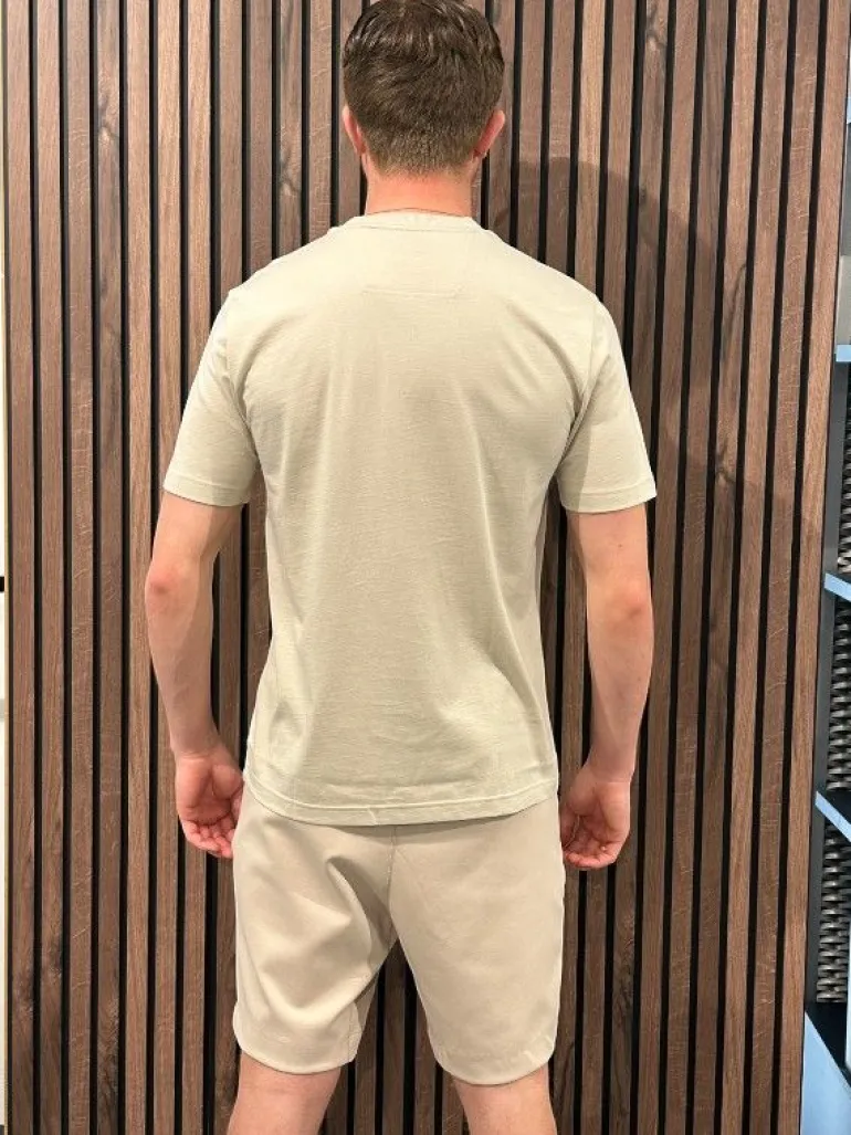 Boss - Tee Logo Rib - Beige