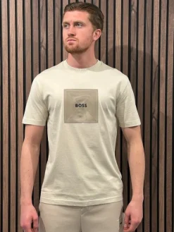 Boss - Tee Logo Rib - Beige
