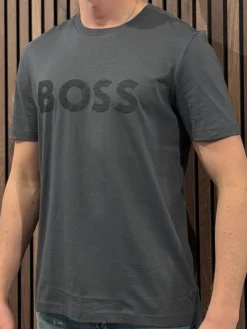 Boss - Tee Tape Logo - Grijs