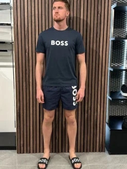 Boss - T-shirt RN - Donkerblauw
