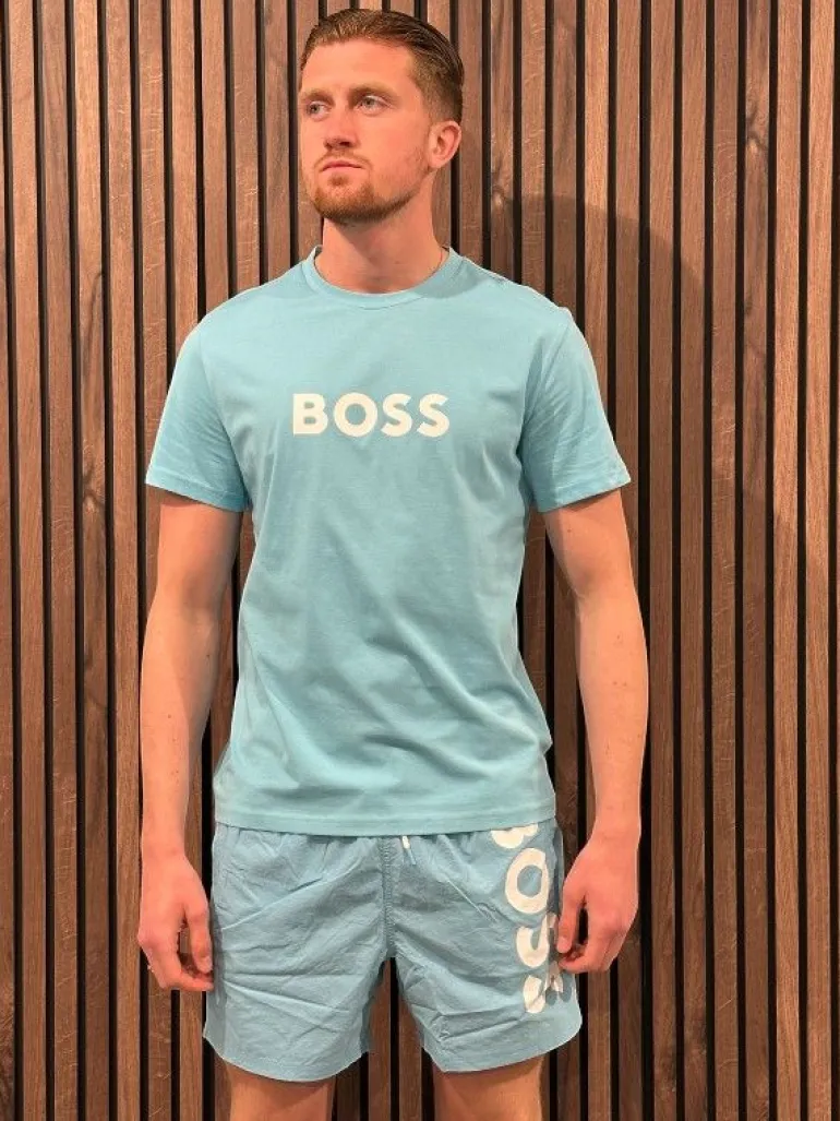 Boss - T-shirt RN - Lichtblauw
