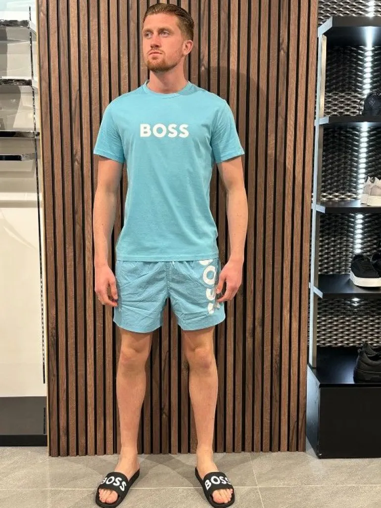 Boss - T-shirt RN - Lichtblauw