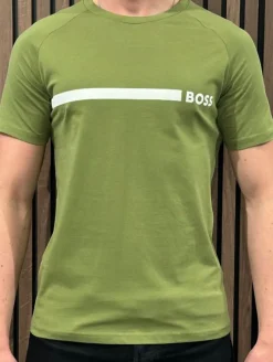 Boss - T-shirt RN Slim Fit - Groen