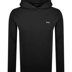 Boss - Waffle LS-Shirt H - Zwart