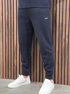 Boss - Waffle Pants Cuff - Blauw