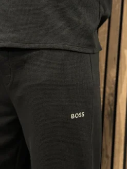 Boss - Waffle Pants Cuff - Zwart