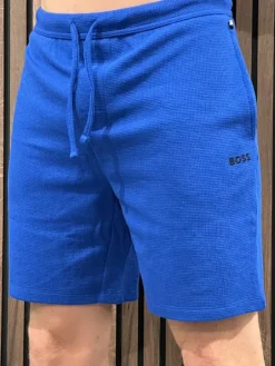 Boss - Waffle Shorts - Blauw