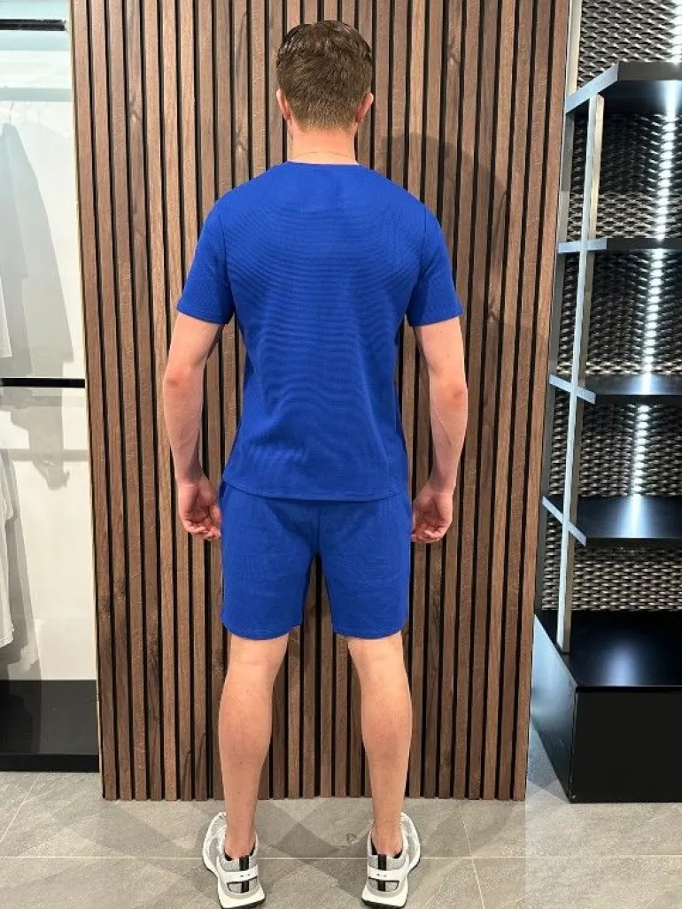 Boss - Waffle Shorts - Blauw