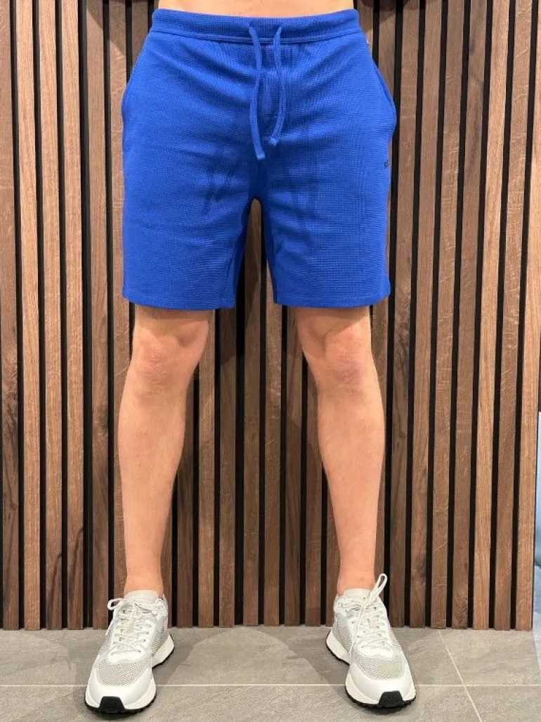 Boss - Waffle Shorts - Blauw
