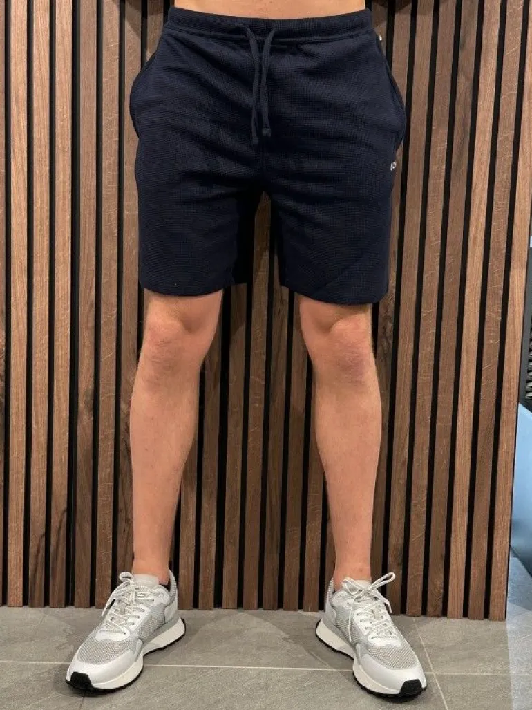 Boss - Waffle Shorts - Blauw