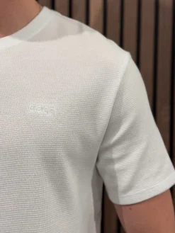 Boss - Waffle T-Shirt - Wit