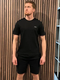 Boss - Waffle T-Shirt - Zwart