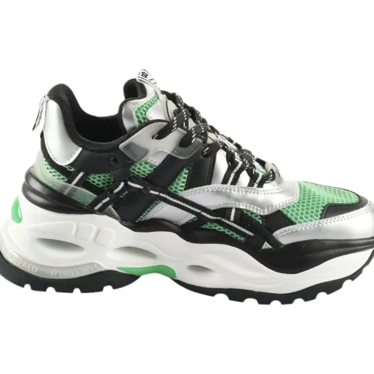 Buffalo - Triplet Hollow Sneakers - Zwart