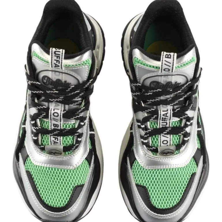 Buffalo - Triplet Hollow Sneakers - Zwart