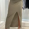 Guess - Aimee Jewel Drap Skirt - Groen