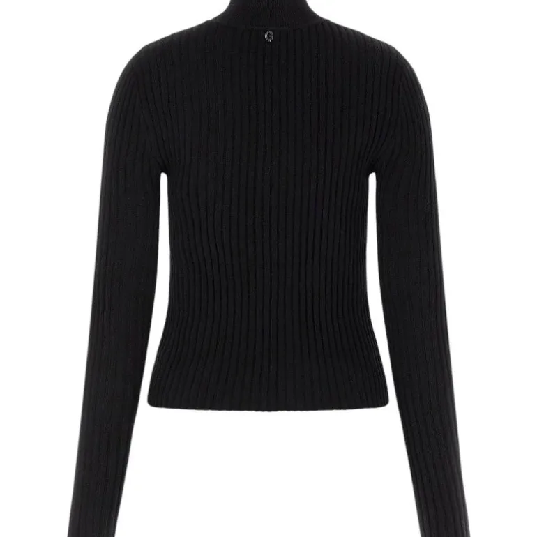 Guess - Alice Rhinestones Tn Ls Swtr - Zwart