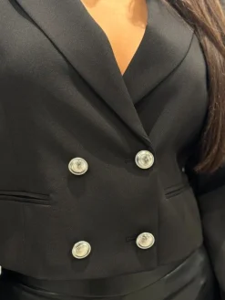 Guess - Andree Crop Blazer - Zwart