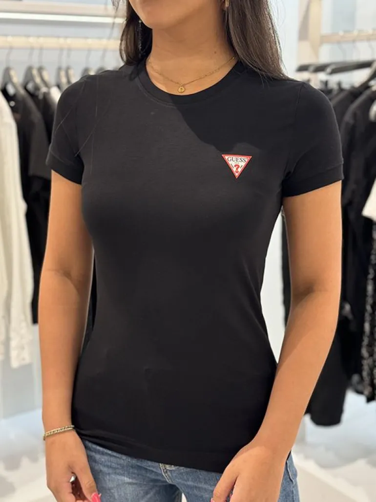 Guess - Basic Tee - Zwart