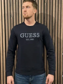 Guess - Beau Cn Sweatshirt - Blauw