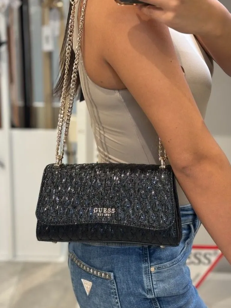 Guess - Betula Convertible Xbody Flap - Zwart