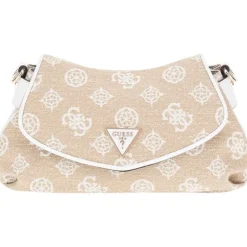 Guess - Beyza Flap Shoulder Bag - Beige