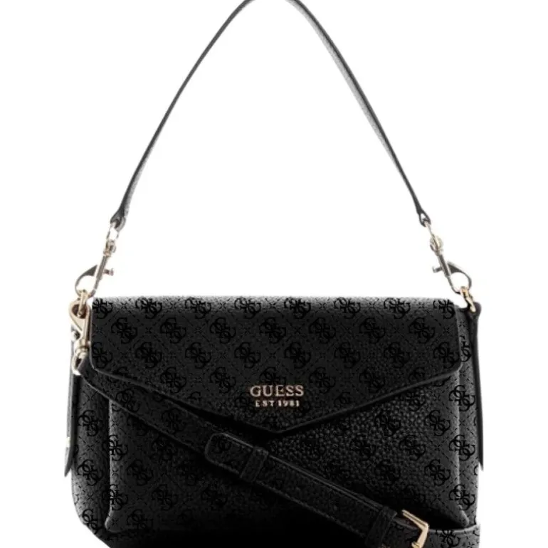 Guess - Brenton Flp Shoulder Bag - Zwart